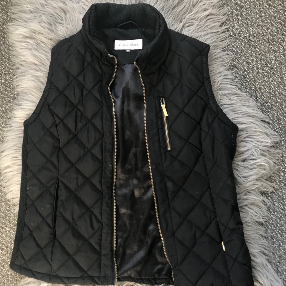 Calvin Klein Quilted Black Vest